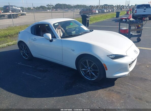JM1NDAM77J0202925 2018 MAZDA MX-5 MIATA RF White Przód prawy