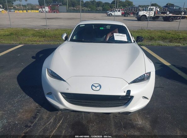 JM1NDAM77J0202925 2018 MAZDA MX-5 MIATA RF White Widok zestawu wskaźników