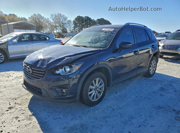 JM3KE2CY1G0616153 2016 MAZDA CX-5 Синий Передняя левая четверть