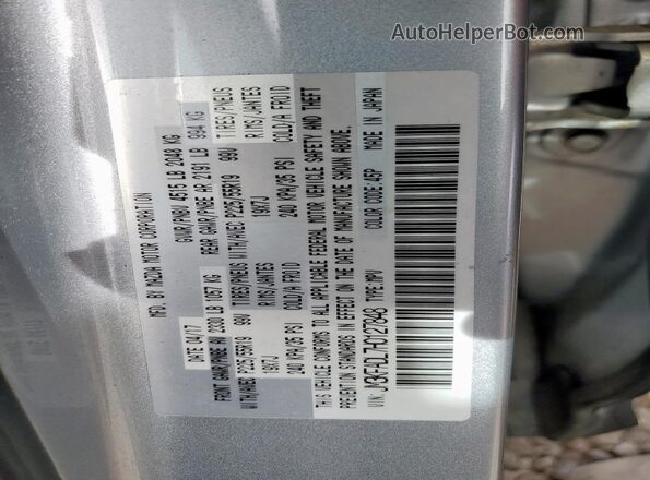 JM3KFADL7H0127848 2017 MAZDA CX-5 Серебряный Вид наклейки с VIN-кодом