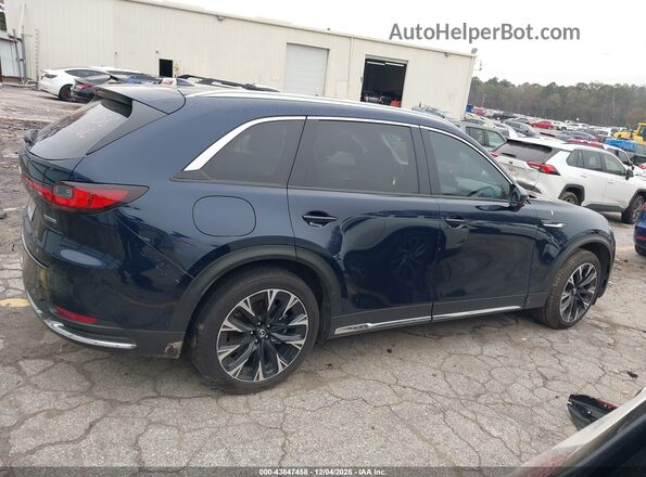 JM3KKDHA8R1140111 2024 MAZDA CX-90 PHEV Синий Вид задней части салона