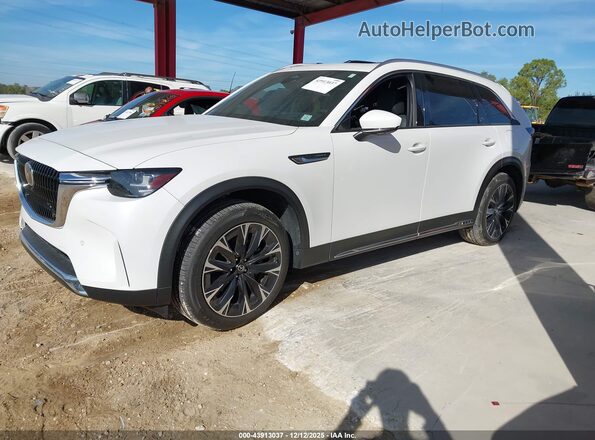 JM3KKEHA4R1117592 2024 MAZDA CX-90 PHEV Белый Передняя левая четверть