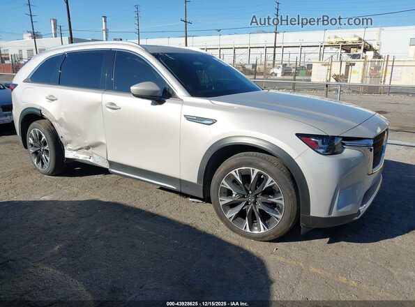 JM3KKEHA5R1122641 2024 MAZDA CX-90 PHEV Бежевый Передняя правая четверть