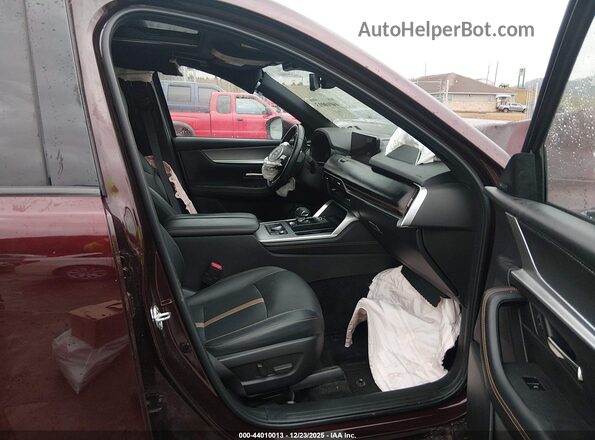 JM3KKEHA6R1123538 2024 MAZDA CX-90 PHEV Бордовый Вид салона спереди