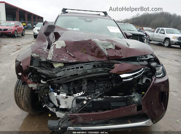 JM3KKEHA6R1123538 2024 MAZDA CX-90 PHEV Бордовый Вид спереди