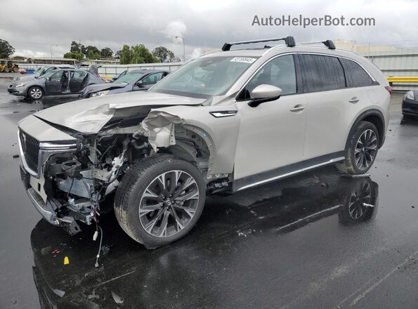 JM3KKEHA8S1250331 2025 MAZDA CX-90 Cream Vista tres cuartos delantera izquierda