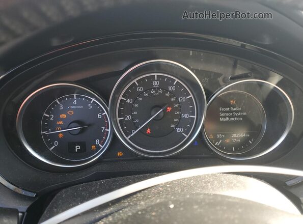 JM3TCACY7J0219512 2018 MAZDA CX-9 Серебряный Вид щитка приборов