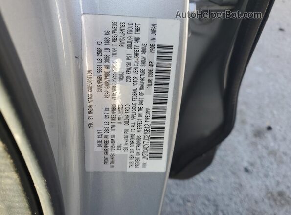 JM3TCACY7J0219512 2018 MAZDA CX-9 Серебряный Вид наклейки с VIN-кодом