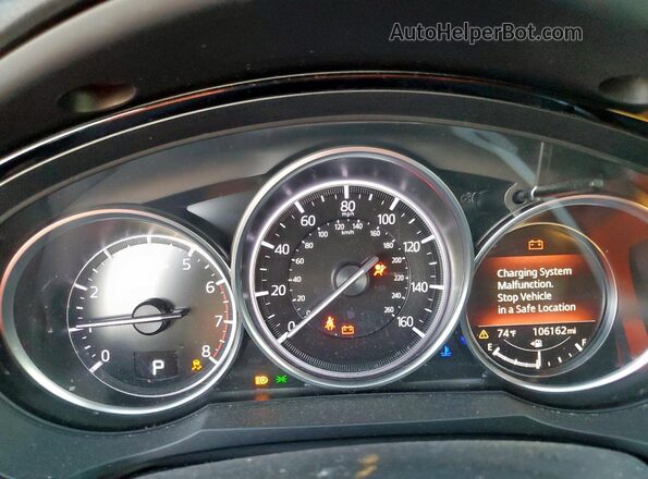 JM3TCACY8K0303291 2019 MAZDA CX-9 White Widok zestawu wskaźników