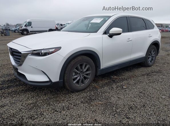JM3TCACY8M0508063 2021 MAZDA CX-9 White წინა მარცხენა ხედი სამი მეოთხედიდან