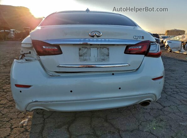 JN1BY1AP7HM741482 2017 INFINITI Q70 Белый Вид сзади