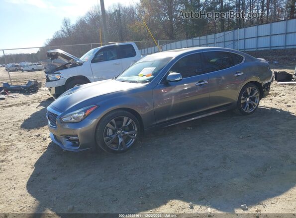 JN1BY1AP7KM500111 2019 INFINITI Q70 Серый Передняя левая четверть