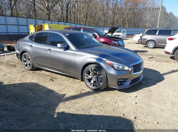 JN1BY1AP7KM500111 2019 INFINITI Q70 Серый Передняя правая четверть