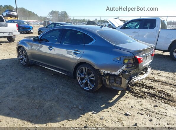 JN1BY1AP7KM500111 2019 INFINITI Q70 Серый Задняя левая четверть