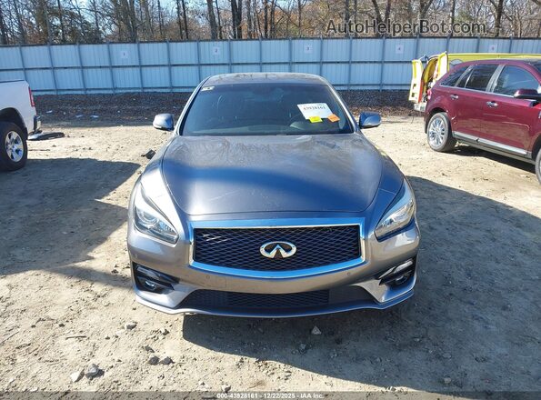 JN1BY1AP7KM500111 2019 INFINITI Q70 Серый Вид задней части салона