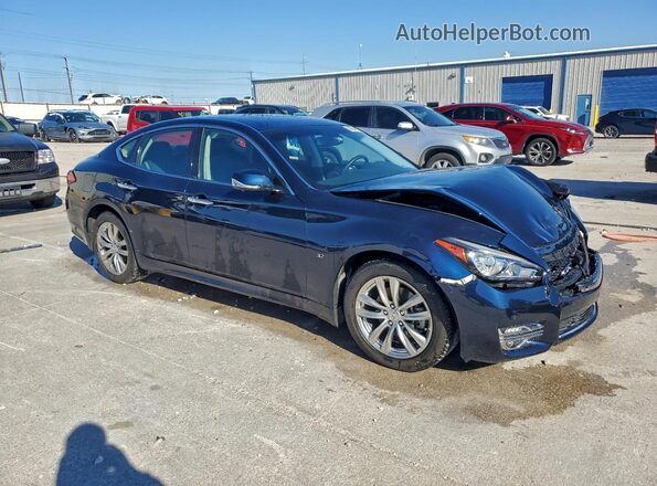 JN1BY1AP9JM181065 2018 INFINITI Q70 Blue Передня права чверть