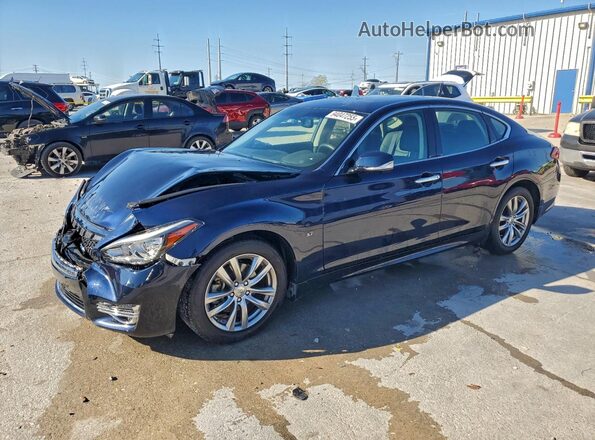 JN1BY1AP9JM181065 2018 INFINITI Q70 Blue Передня ліва чверть