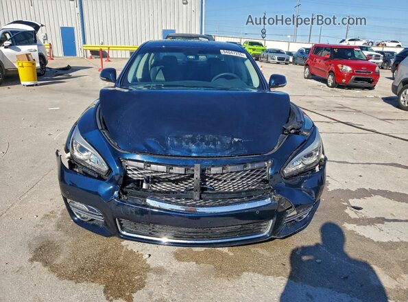 JN1BY1AP9JM181065 2018 INFINITI Q70 Blue Вид спереду