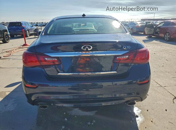 JN1BY1AP9JM181065 2018 INFINITI Q70 Blue Вид ззаду