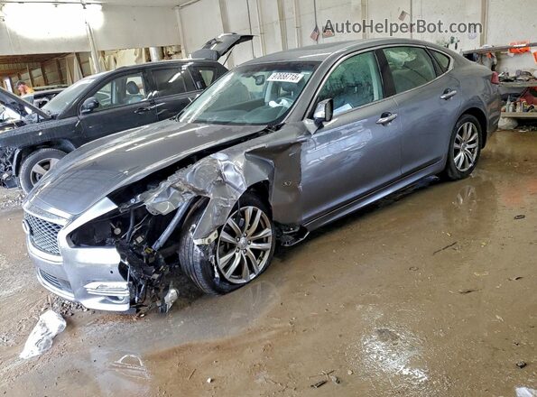 JN1BY1APXKM500037 2019 INFINITI Q70 Серый Передняя левая четверть