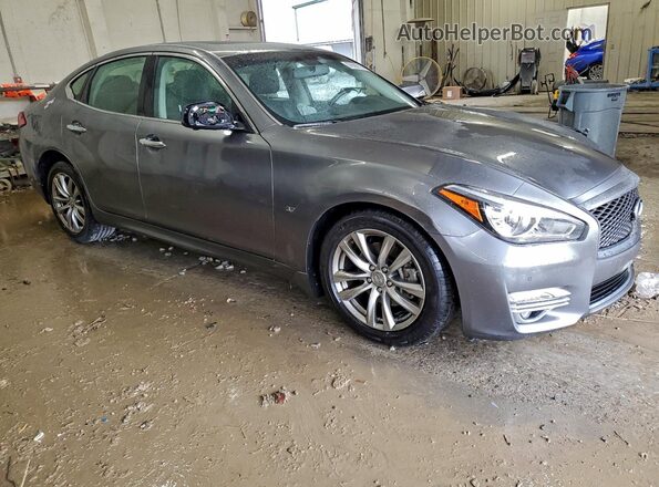 JN1BY1APXKM500037 2019 INFINITI Q70 Серый Передняя правая четверть