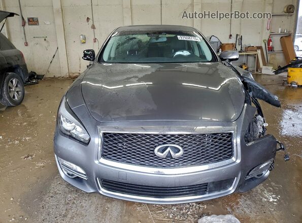 JN1BY1APXKM500037 2019 INFINITI Q70 Серый Вид спереди