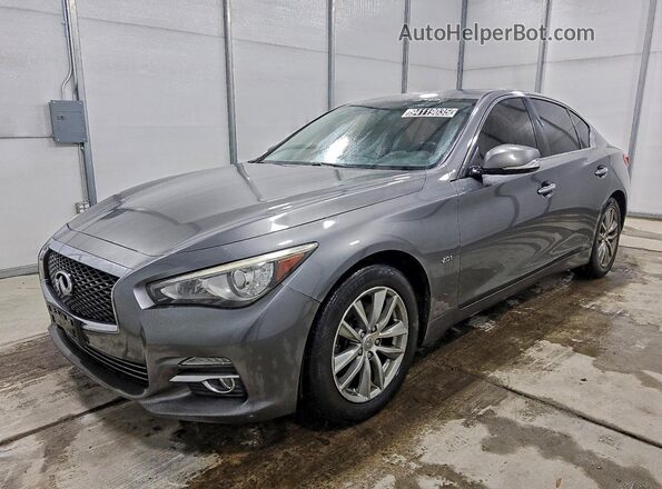 JN1CV7AR4HM681324 2017 INFINITI Q50 Серебряный Передняя левая четверть