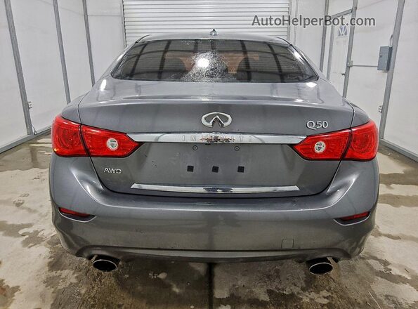 JN1CV7AR4HM681324 2017 INFINITI Q50 Серебряный Вид сзади
