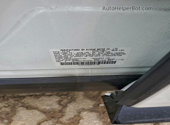 JN1DF0CD8RM731184 2024 NISSAN ARIYA White Widok naklejki z numerem VIN