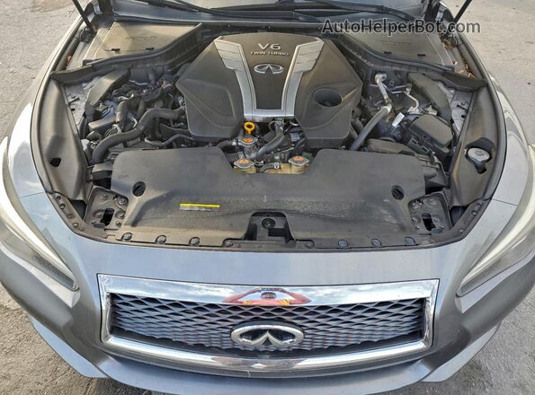 JN1EV7AP0HM731191 2017 INFINITI Q50 Серый Вид задней части салона