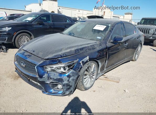 JN1EV7BP5PM510084 2023 INFINITI Q50 Синий Передняя левая четверть