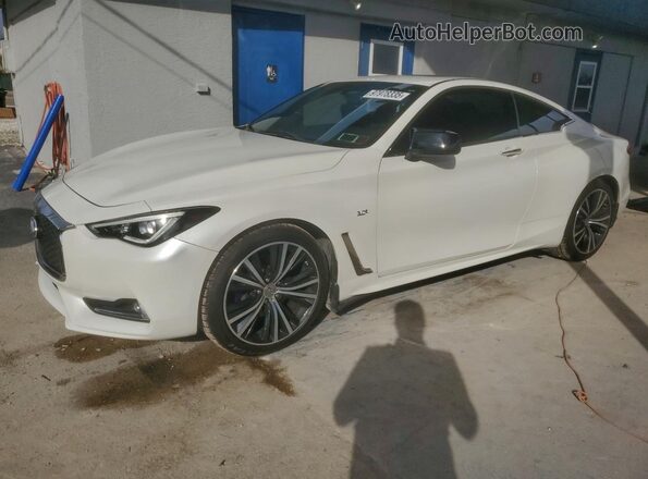 JN1EV7EL4JM392903 2018 INFINITI Q60 White Vista tres cuartos delantera izquierda
