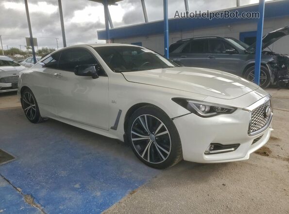 JN1EV7EL4JM392903 2018 INFINITI Q60 White Delantero derecho