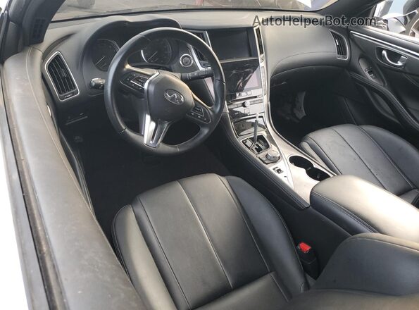 JN1EV7JK7MM410974 2021 INFINITI Q60 White Вид панелі приладів