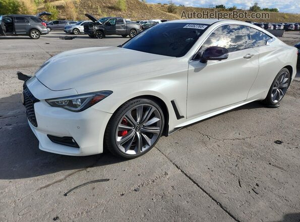 JN1FV7LL5MM560639 2021 INFINITI Q60 Белый Передняя левая четверть
