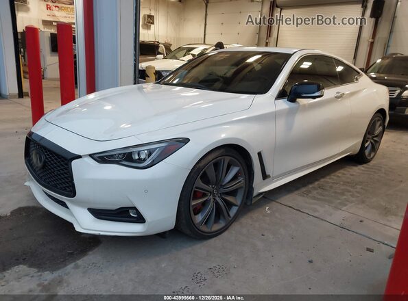 JN1FV7LL8MM560389 2021 INFINITI Q60 White Przód lewy