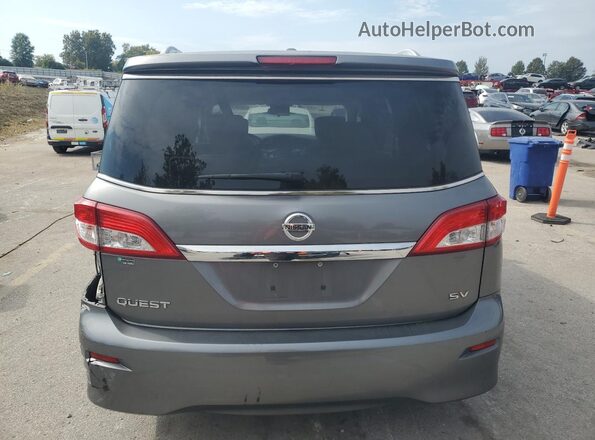 JN8AE2KP3H9168268 2017 NISSAN QUEST Charcoal Rear view