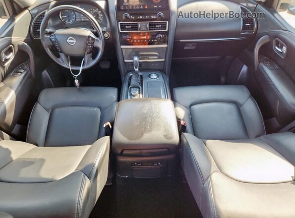 JN8AY2AC8N9162189 2022 NISSAN ARMADA Black Widok deski rozdzielczej