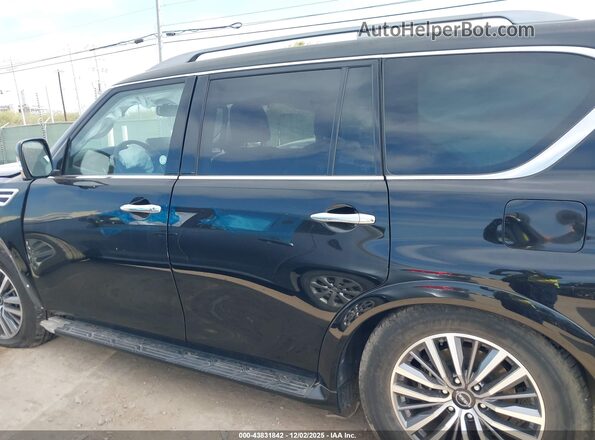 JN8AY2BC4P9183249 2023 NISSAN ARMADA Black Widok wnętrza 360 stopni