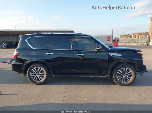 JN8AY2BC7P9181589 2023 NISSAN ARMADA Black Widok wnętrza 360 stopni