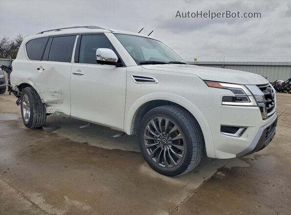 JN8AY2CC5P9181086 2023 NISSAN ARMADA Белый Передняя правая четверть