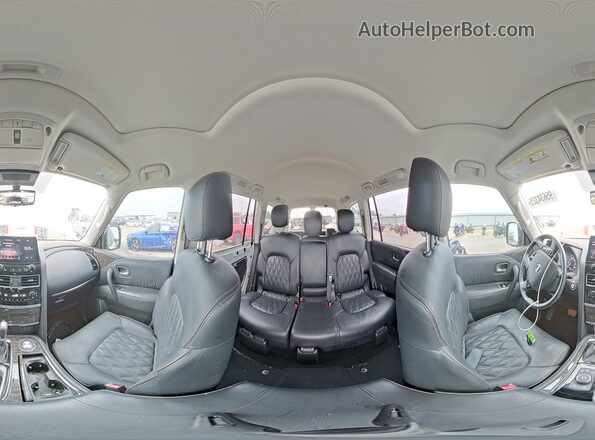 JN8AY2CC5P9181086 2023 NISSAN ARMADA Белый Панорамный вид салона 360°