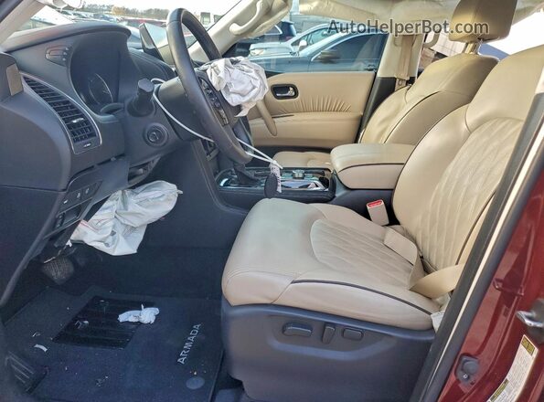 JN8AY2DB1P9835863 2023 NISSAN ARMADA Burgundy Սալոնի դիմացի տեսք
