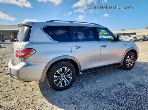 JN8AY2ND8KX009807 2019 NISSAN ARMADA Серебряный Задняя правая четверть