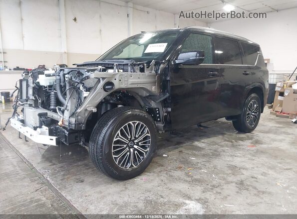 JN8AY3EB4S9102543 2025 NISSAN ARMADA Black წინა მარცხენა ხედი სამი მეოთხედიდან