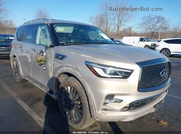 JN8AZ2AC3N9485188 2022 INFINITI QX80 Кремовый Передняя правая четверть