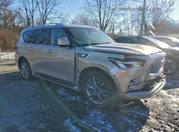 JN8AZ2AC3P9490300 2023 INFINITI QX80 Бежевый Передняя правая четверть