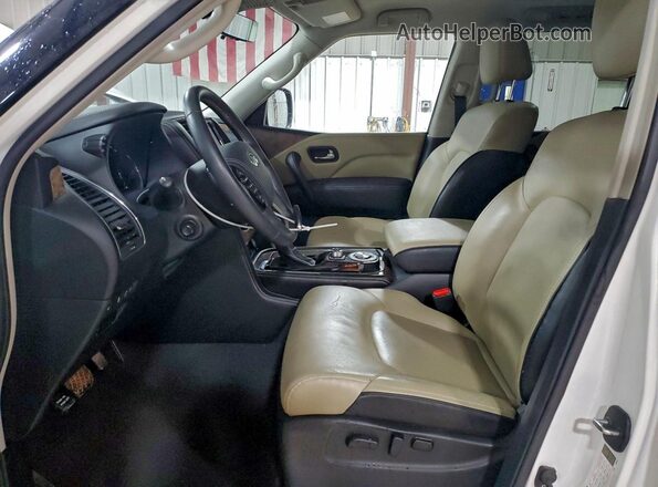JN8AZ2AF2M9715442 2021 INFINITI QX80 White Вид салону спереду