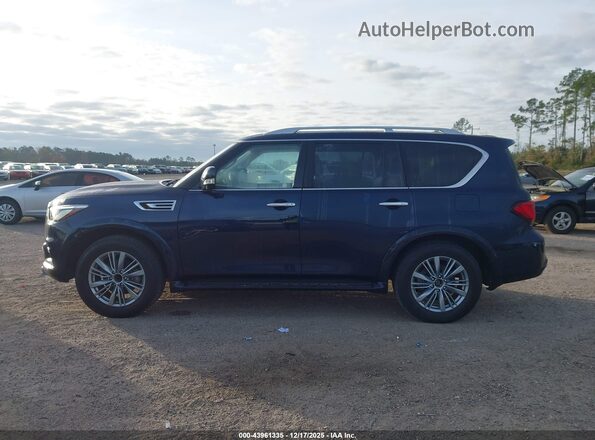 JN8AZ2AF7R9765129 2024 INFINITI QX80 Синий Панорамный вид салона 360°