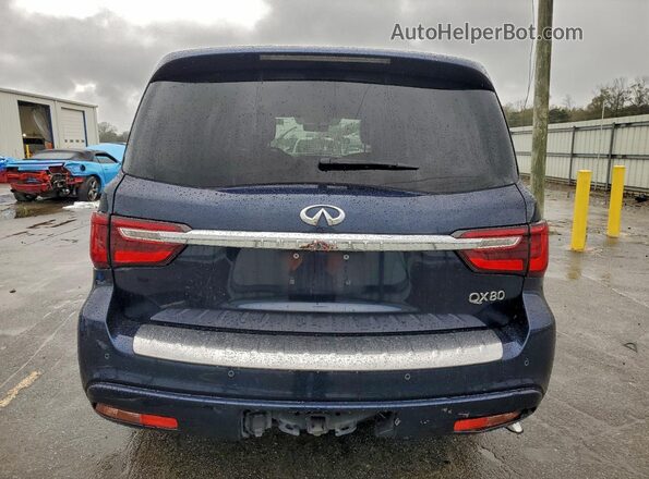 JN8AZ2AF9M9720136 2021 INFINITI QX80 Синий Вид сзади